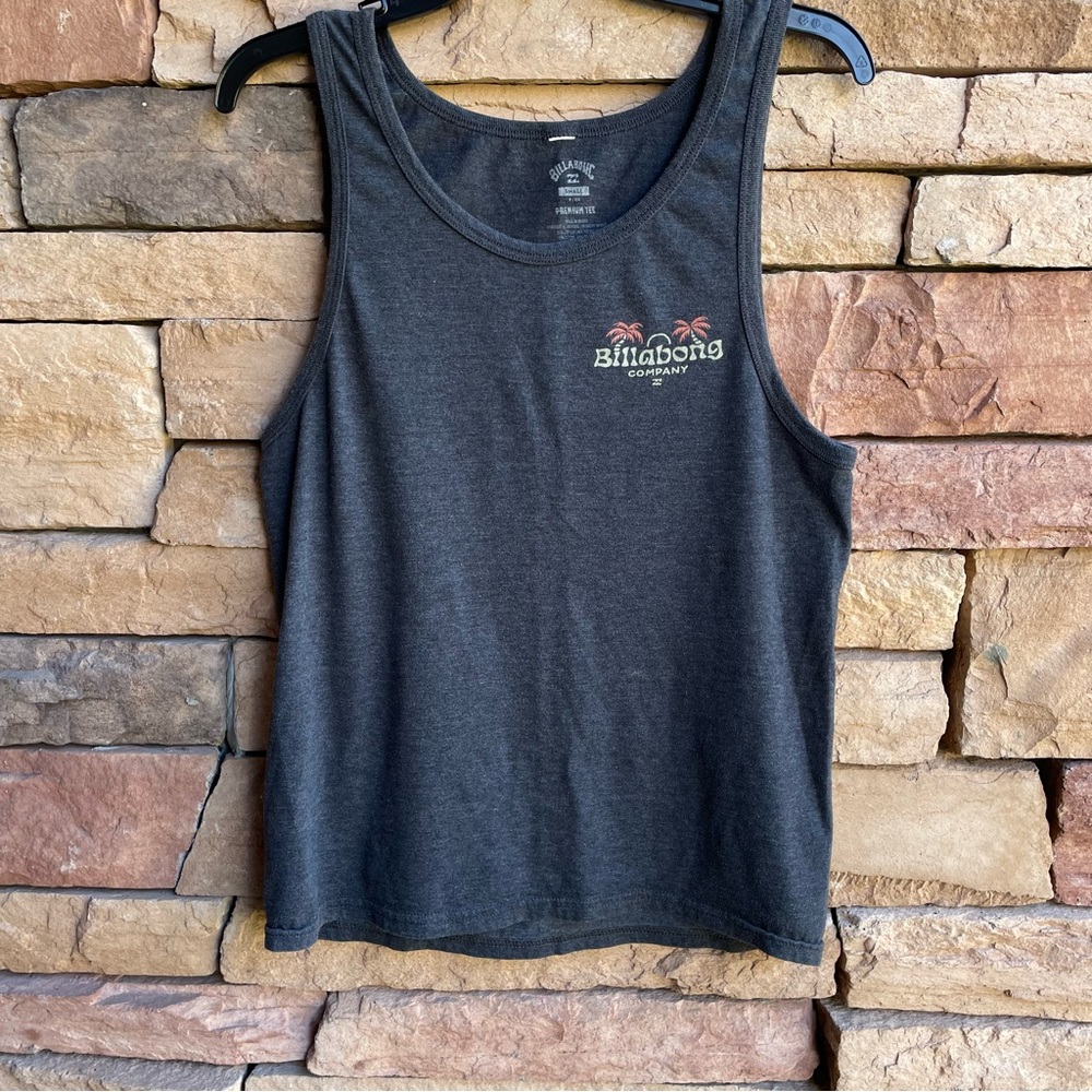 Billabong Company dark gray Tank Top Men Small EUC